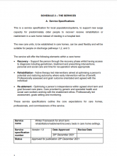 Service specification: care units in care homes